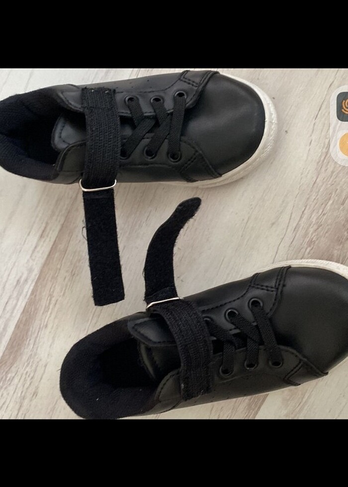 Unisex çocuk siyah ayakkabı  - Görsel 3