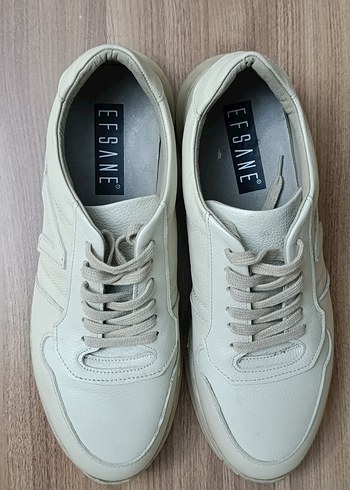 Beyaz Minimalist Spor Ayakkabı - Görsel 8