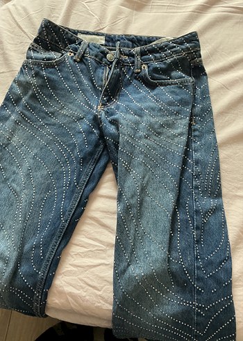 Zara Mavi Denim Dalgalarla Siklik