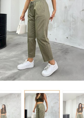 Bikelife Kadın Yüksek Bel Pamuklu Pantolon - Görsel 2