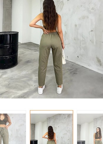 Bikelife Kadın Yüksek Bel Pamuklu Pantolon - Görsel 4