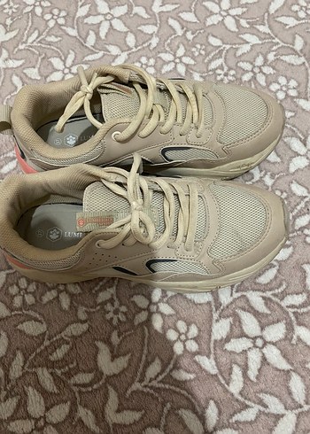 Kadın Beyaz Platform Topuklu Bağcıklı Spor Ayakkabı - Görsel 5