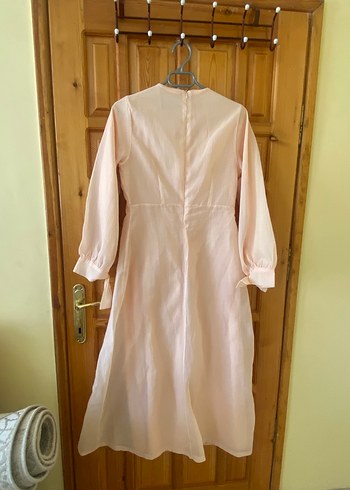 Somon Uzun Kollu Bohem Elbise - Görsel 3