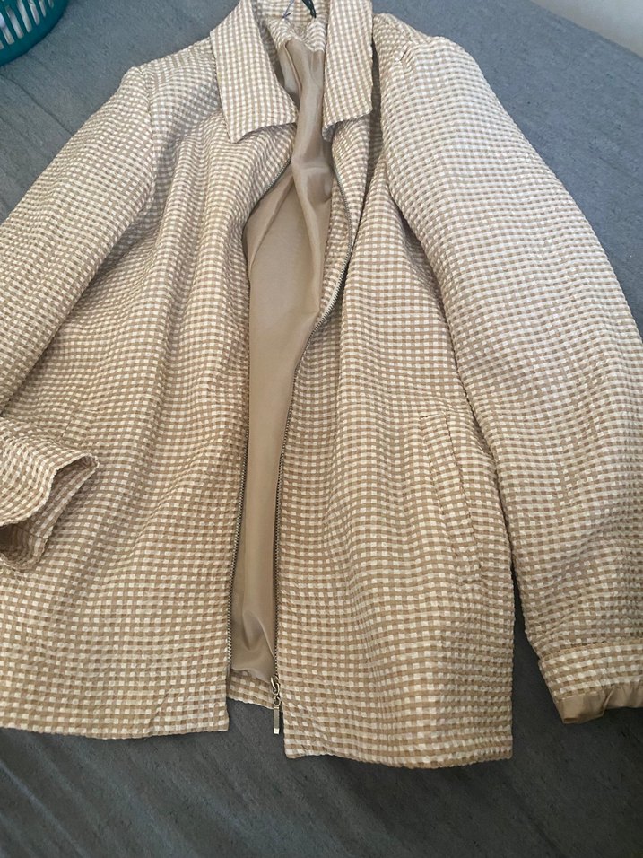 Bej Düğmeli Kadın Midi Kaban - Görsel 2