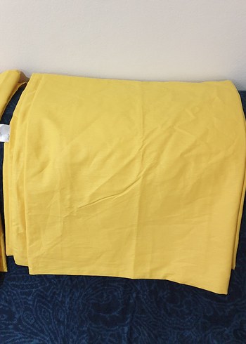 Sarı Düz Renk Yatak Örtüsü Seti %100 pamuk - Görsel 6