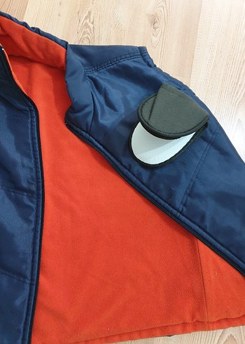 Mavi Fermuarlı Erkek Yelek / iş kıyafeti - Görsel 5