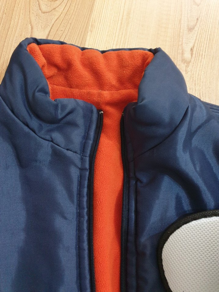 Mavi Fermuarlı Erkek Yelek / iş kıyafeti - Görsel 4