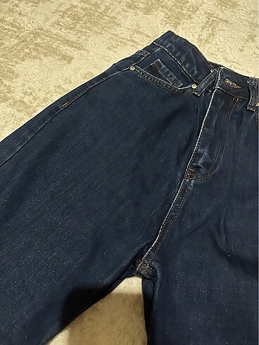 Lacivert mom jean