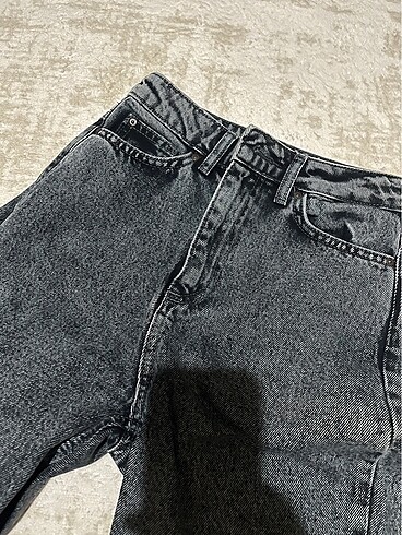 Antrasit mom jean