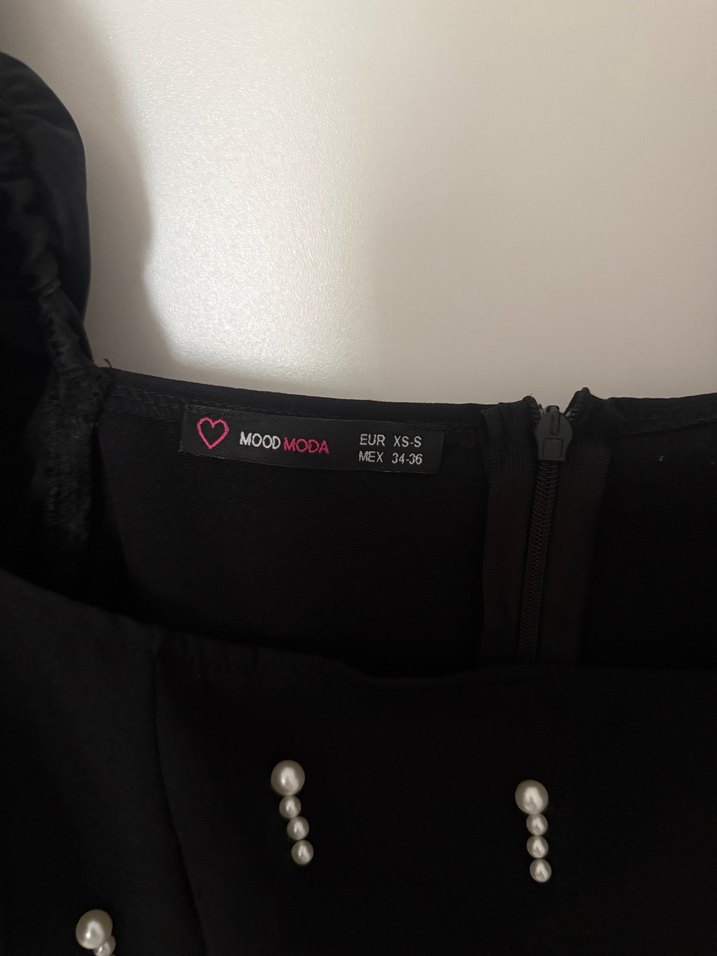 Siyah Drapeli Straplez Uzun Elbise - Görsel 3