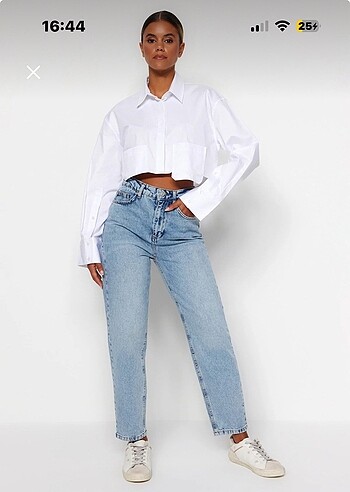 Yüksek Bel Mom Jeans