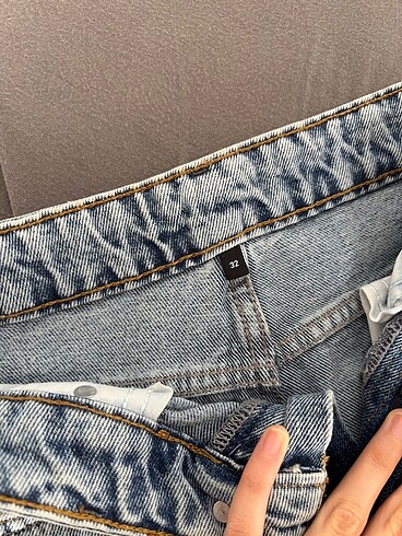 32 Beden Yüksek Bel Mom Jeans