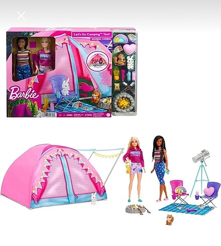 Barbie Kamp Oyun Seti