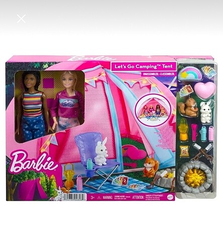 Barbie Barbie Kamp Oyun Seti