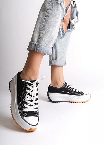 Diğer PARIS Bağcıklı Ortopedik Taban Kadın Sneaker Spor Ayakkabı