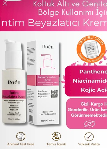 Diğer Roén Cilt ve İntim Beyazlatıcı Krem 100ml