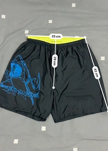 Erkek Mavi Köpekbalığı Desenli Deniz Şortu - Görsel 3