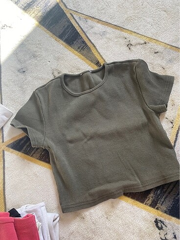 Asker yeşili kısakollu crop