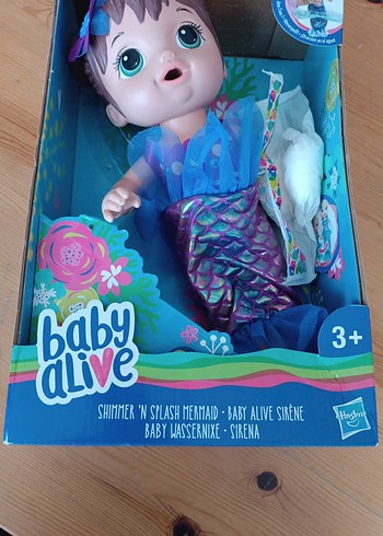  Beden Renk Baby Alive Mavi Deniz Kızı Bebek