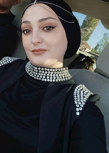 Uzun Siyah şifon pelerinli abiye - Görsel 4