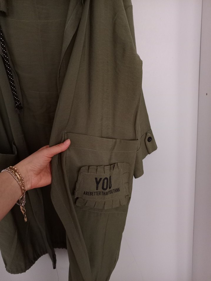 spor uzun ceket - Görsel 2