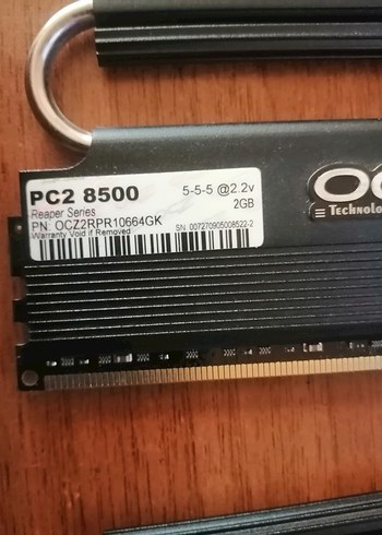 Diğer Ddr2 2+2gb OCZ PC2 8500 Siyah RAM Modülleri 1066mhz