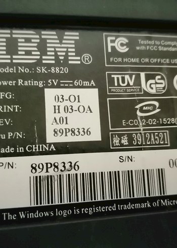 İbm ps2 girişli klavye - Görsel 13