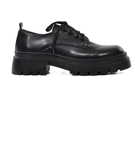 39 Beden siyah deri loafer