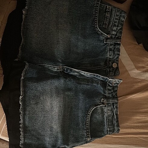 Zara yüksek bel denim şort