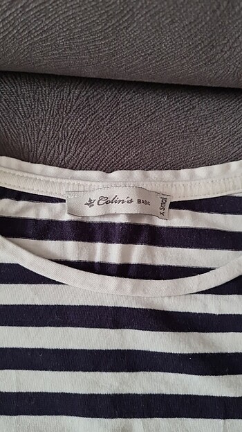 Colin's Çizgili moda tişört 