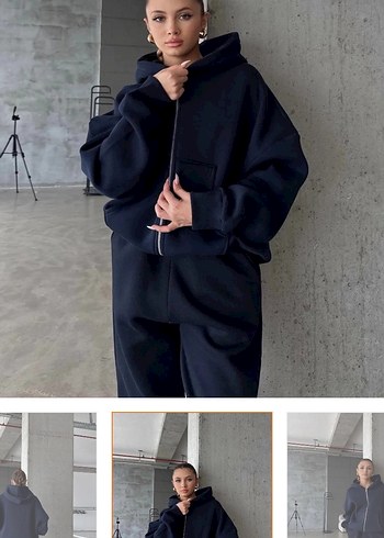 Üç iplik şardonlu hırka - Görsel 3