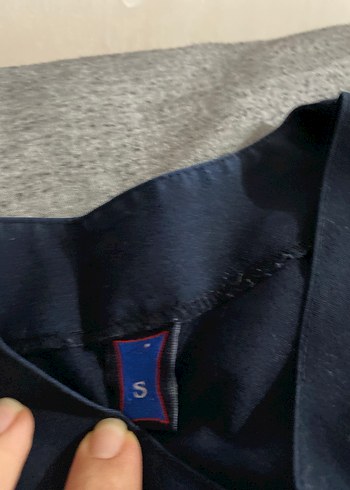 Lacivert tek üst scrubs - Görsel 2