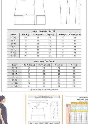 Lacivert V Yaka scrubs - Görsel 4