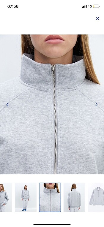 s Beden Cepli sweatshirt gri