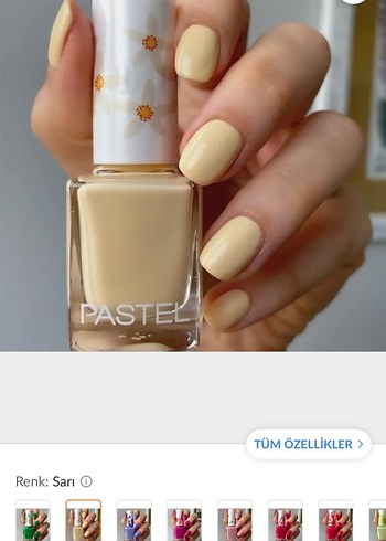 Pastel Meşhur sarı oje