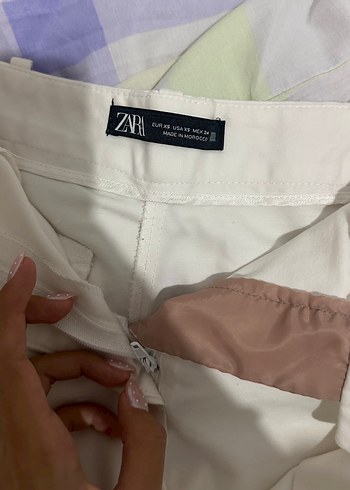 Zara Zara Kemerli Pensli Bermuda Şort