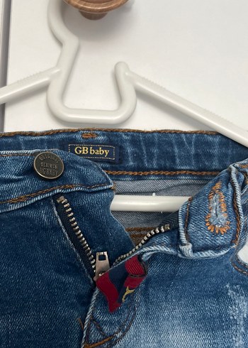 Erkek Çocuk Düğmeli Denim Pantolon - Görsel 2