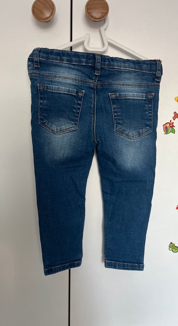 Erkek Çocuk Düğmeli Denim Pantolon - Görsel 3