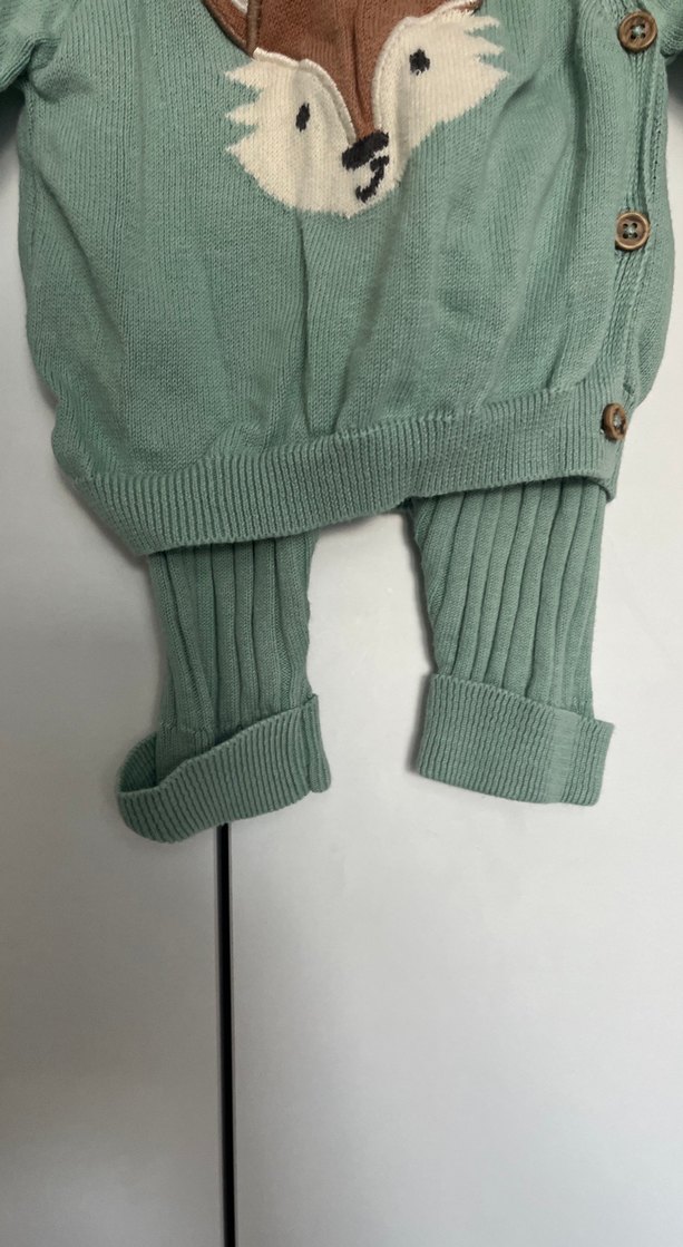 Nakışlı Triko Erkek Bebek Takımı - Görsel 3