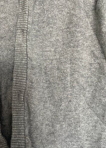 Düğmeli Gri Çocuk Hırka - Görsel 2