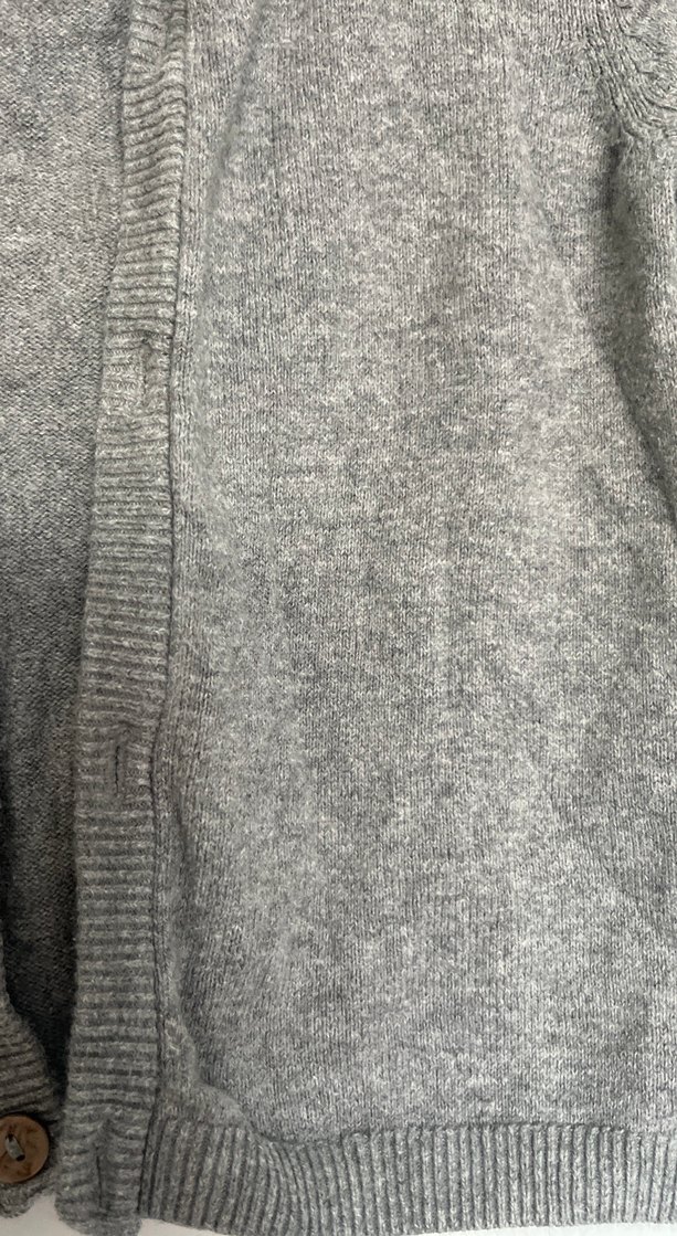 Düğmeli Gri Çocuk Hırka - Görsel 2