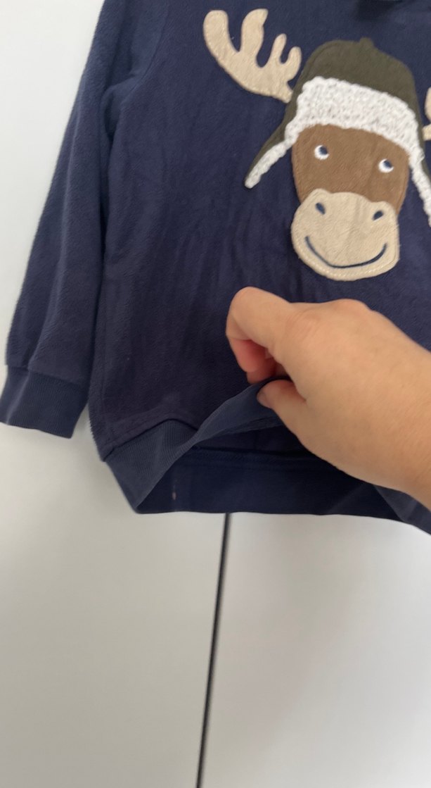 Kapüşonlu Nakışlı Erkek Çocuk Sweatshirt - Görsel 3