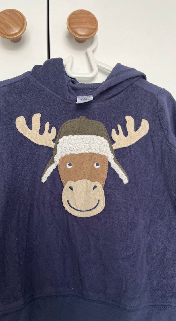 Kapüşonlu Nakışlı Erkek Çocuk Sweatshirt - Görsel 5