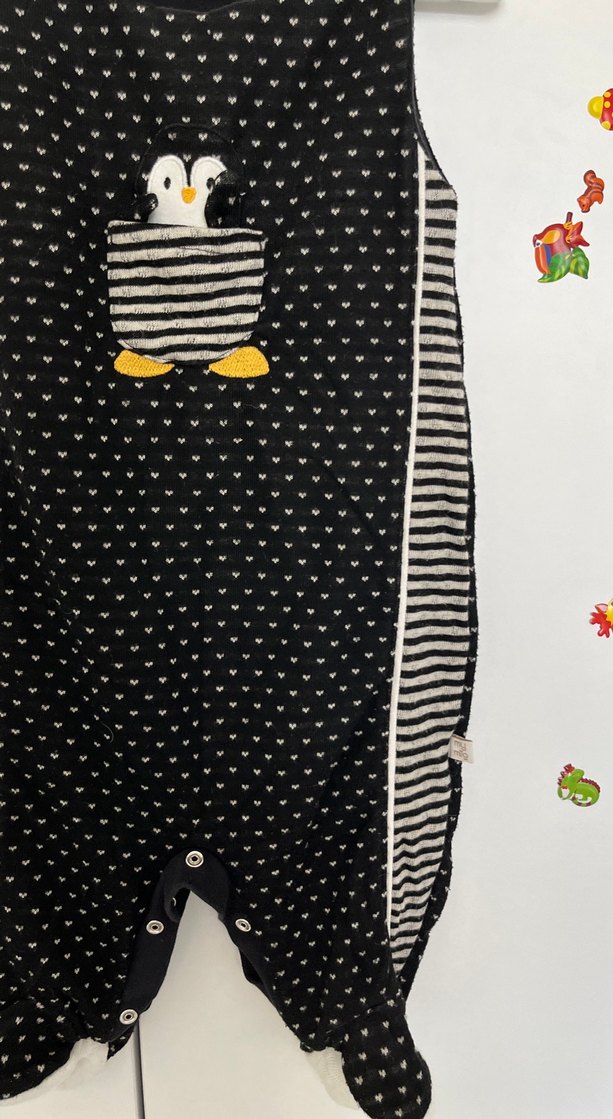 Siyah Erkek Bebek Kolsuz Tulum - Görsel 3