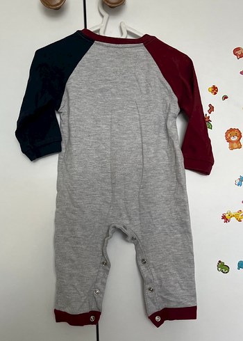 U.S. Polo Assn. Uzun Kollu Gri Bebek Tulum - Görsel 2