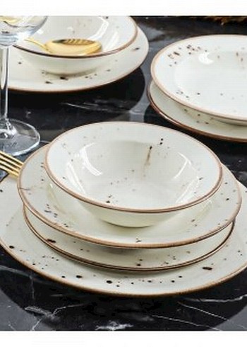 Tulü Porselen (kütahya) Yemek takımı 18 parça - Görsel 3