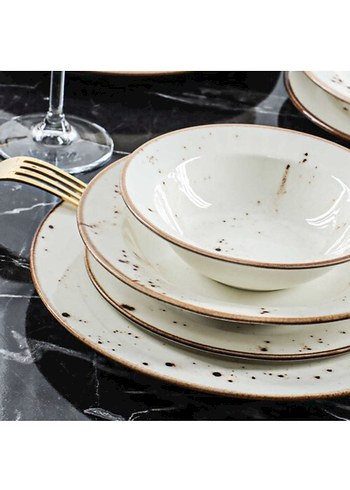 Tulü Porselen (kütahya) Yemek takımı 18 parça - Görsel 2