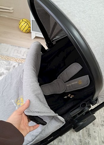 Kinder Baby Stein Gri Bebek Arabası travel sistem - Görsel 11
