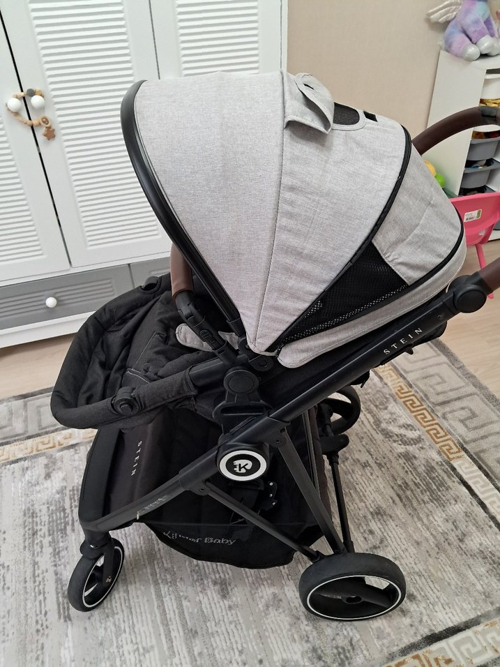 Kinder Baby Stein Gri Bebek Arabası travel sistem - Görsel 5
