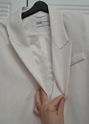 Paul mark Beyaz ceket - Görsel 4